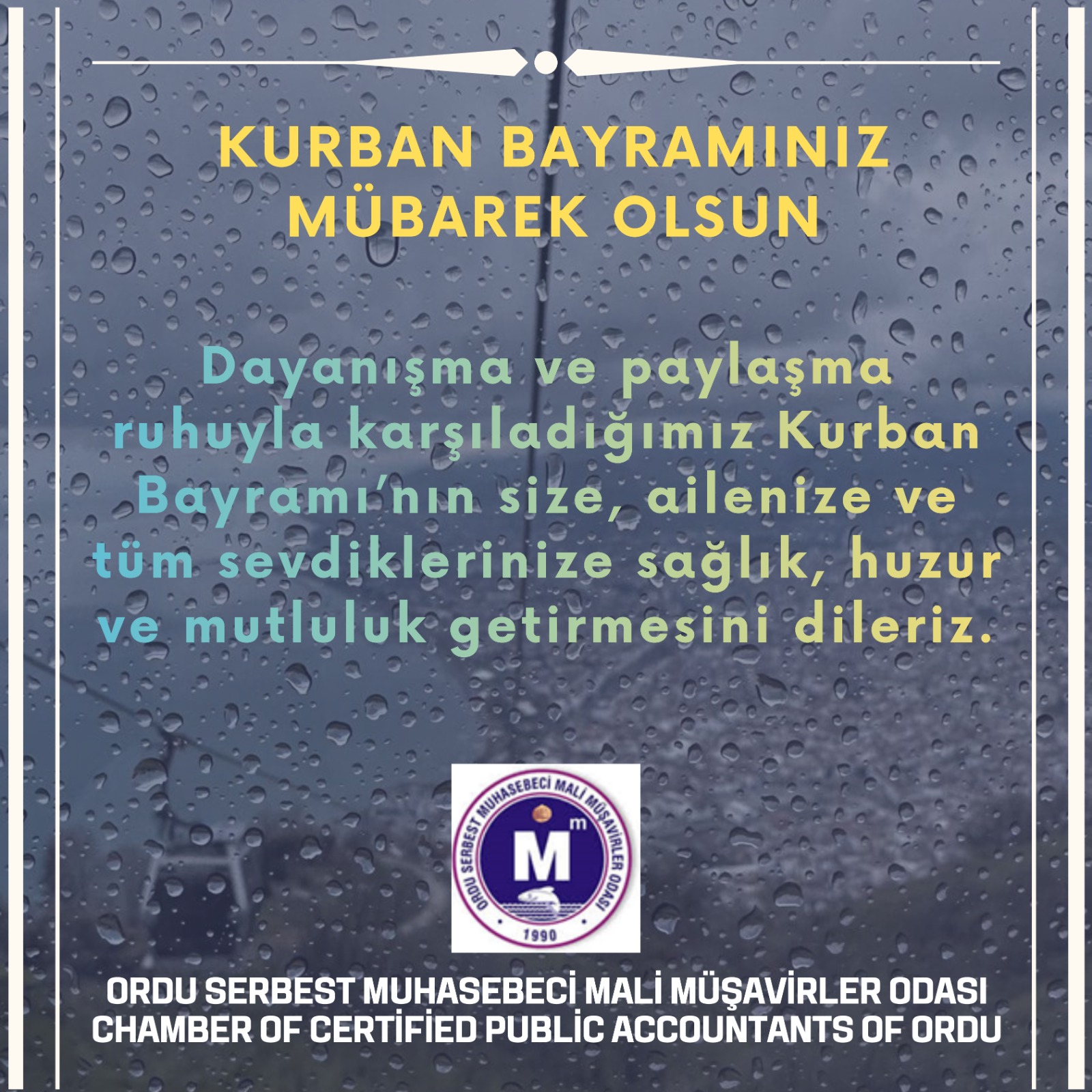 KURBAN BAYRAMINIZ MÜBAREK OLSUN